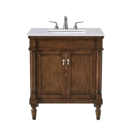 Elegant Lighting Vf13030 Lexington 30" Free Standing Single Basin Vanity Set - Wood