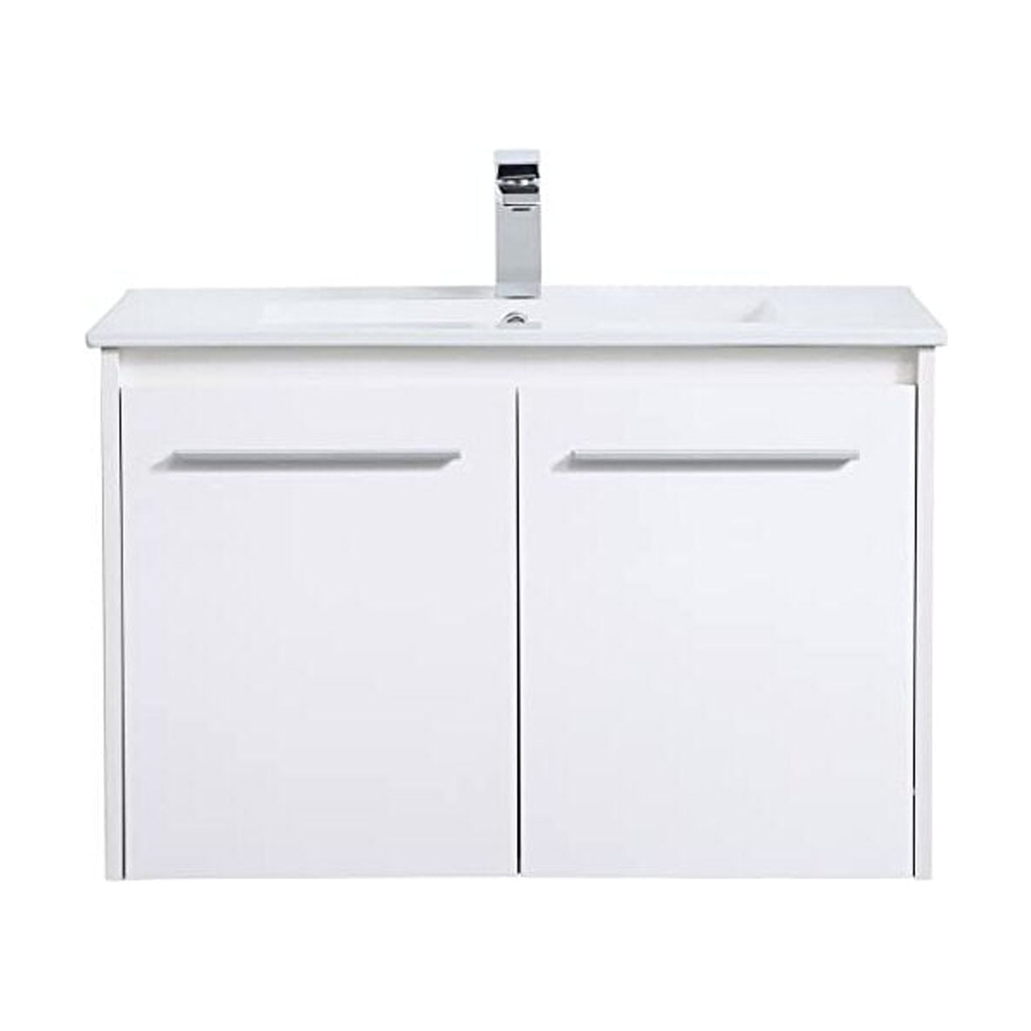 Elegant Decor 30 inch Single Bathroom Floating Vanity in White