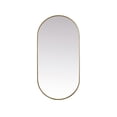thumbnail image 1 of Elegant Lighting MR2A3060BRS Asha 30" W X 60" H Oval Framed Accent Mirror - Brass, 1 of 7