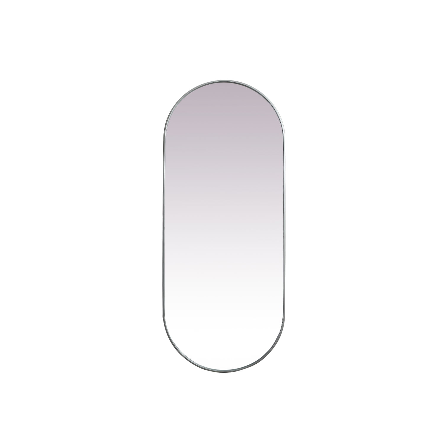 Silver Full Length Rectangular Wood Frame Mirror