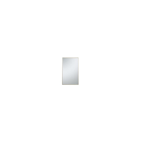 Metal frame rectangle mirror 36 inch in Brass