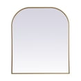 thumbnail image 1 of Metal Frame Arch Mirror 36x34 Inch in Brass, 1 of 9