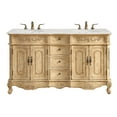 thumbnail image 1 of Elegant Lighting Vf10160dab Danville 60" Free Standing Wide Vanity Double Set - Beige, 1 of 7