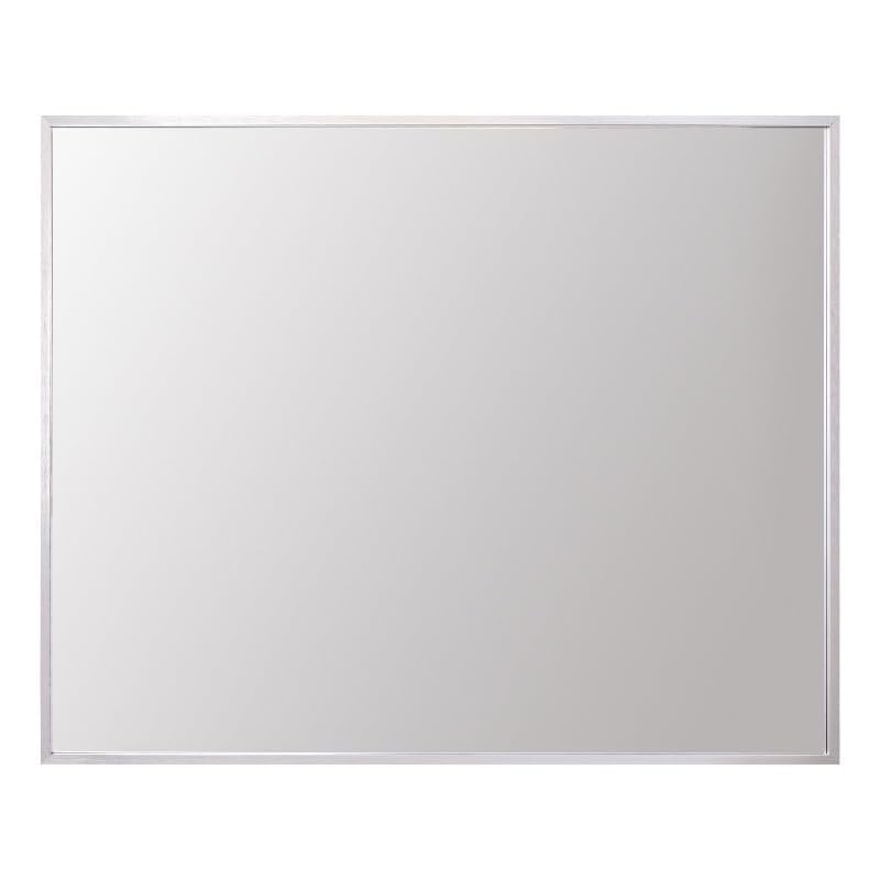 Silver Aluminum Frame Rectangular Mirror with MDF Backing