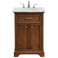 thumbnail image 1 of Elegant Decor Americana 24" Wood Single Bathroom Vanity in Brown Teak, 1 of 7