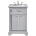thumbnail image 1 of Elegant Decor Americana 24" Wood Single Bathroom Vanity in Light Gray, 1 of 7