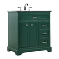thumbnail image 1 of 32 inch single bathroom vanity in green, 1 of 8