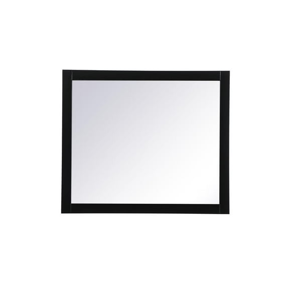 Elegant Decor Aqua vanity mirror 42x36 inch in black