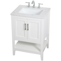 24 inch Single Bathroom Vanity in White