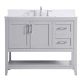 thumbnail image 1 of 42 inch Single Bathroom Vanity in Grey with Backsplash, 1 of 8