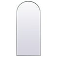 thumbnail image 1 of Elegant Decor Metal Frame Arch Full Length Mirror 32X76 Inch In Silver, 1 of 8