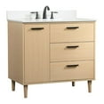 thumbnail image 1 of 36 inch bathroom vanity in Maple with backsplash, 1 of 8