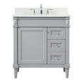 thumbnail image 1 of Elegant Decor Bennett 32" MDF Single Bathroom Vanity with Backsplash in Gray, 1 of 8
