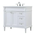 thumbnail image 1 of 36 inch single bathroom vanity in white, 1 of 8
