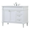 thumbnail image 1 of 42 inch single bathroom vanity in white, 1 of 8