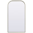 thumbnail image 1 of Metal Frame Arch Full Length Mirror 35x66 Inch in Brass, 1 of 3