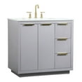 thumbnail image 1 of 36 inch single bathroom vanity in grey, 1 of 8
