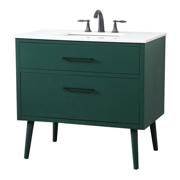 36 inch bathroom vanity in Green