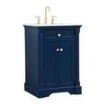 thumbnail image 1 of Elegant Decor Clarence 24" Solid Wood and Metal Single Bathroom Vanity in Blue, 1 of 8