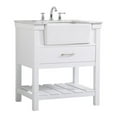 thumbnail image 1 of 30 inch single bathroom vanity in white, 1 of 8