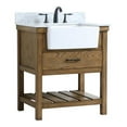 thumbnail image 1 of Elegant Decor Clement 30" Single Bathroom Vanity with Backsplash in Driftwood, 1 of 8