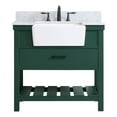 thumbnail image 1 of Elegant Decor Clement 36" Wood Single Bathroom Vanity with Backsplash in Green, 1 of 8