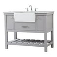 thumbnail image 1 of Elegant Decor Clement 42" Aluminum MDF Single Bathroom Vanity in Gray Finish, 1 of 8