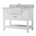 thumbnail image 1 of Elegant Decor Clement 42" MDF Single Bathroom Vanity with Backsplash in White, 1 of 3