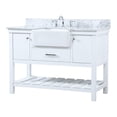 thumbnail image 1 of Elegant Decor Clement 48" MDF Single Bathroom Vanity with Backsplash in White, 1 of 15