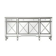 thumbnail image 1 of 72 inch mirrored credenza in silver, 1 of 12