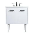 thumbnail image 1 of Elegant Kitchen and Bath 30 inch Single bathroom vanity in white, 1 of 5
