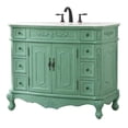 thumbnail image 1 of Elegant Decor Danville 42" Solid Wood Single Bathroom Vanity in Vintage Mint, 1 of 8
