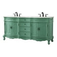 thumbnail image 1 of 72 inch double bathroom vanity in vintage mint, 1 of 8