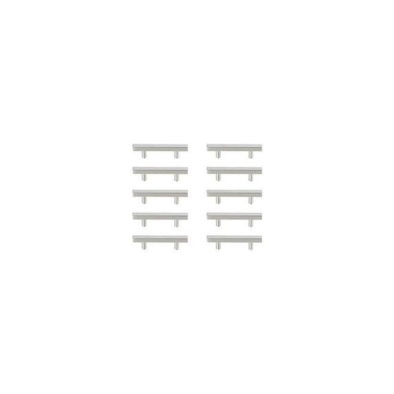 Elegant Decor Dior 3" Center to Center Brushed Nickel Bar Pull Multipack (set of 10)