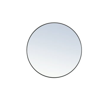 Elegant Lighting MR4044BK 42 in. Eternity Metal Frame Round Mirror, Black