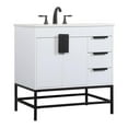 thumbnail image 1 of 32 inch single bathroom vanity in white, 1 of 8