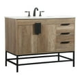 thumbnail image 1 of Elegant Kitchen and Bath 42 inch Single bathroom vanity in natural oak, 1 of 8