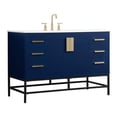 thumbnail image 1 of Elegant Kitchen and Bath 48 inch Single bathroom vanity in blue, 1 of 8