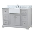 thumbnail image 1 of Elegant Decor Franklin 48" Aluminum MDF Single Bathroom Vanity in Gray, 1 of 15