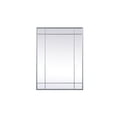 thumbnail image 1 of Elegant Decor French Panel Wall Mirror 30x40 Inch In Silver, 1 of 10
