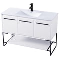 thumbnail image 1 of Elegant Kitchen and Bath 48 Inch  Single Bathroom Vanity In White, 1 of 16