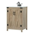 thumbnail image 1 of 24 inch single bathroom vanity in natural oak, 1 of 8