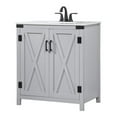 thumbnail image 1 of Elegant Decor Grant 30" Aluminum MDF Single Bathroom Vanity in Gray, 1 of 8