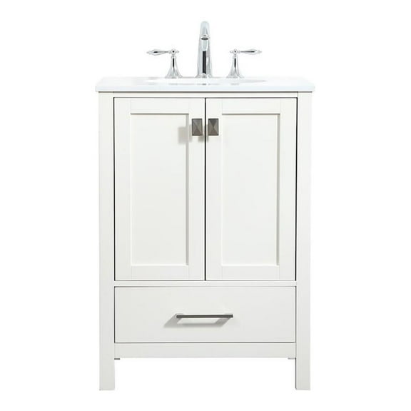 Elegant Kitchen and Bath 24 inch Single bathroom vanity in white
