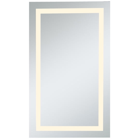 LED Electric Mirror Rectangle W24 Inches H40 Inches Dimmable 3000K