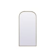 thumbnail image 1 of Elegant Decor Metal Frame Arch Full Length Mirror 32X66 Inch In Brass, 1 of 8