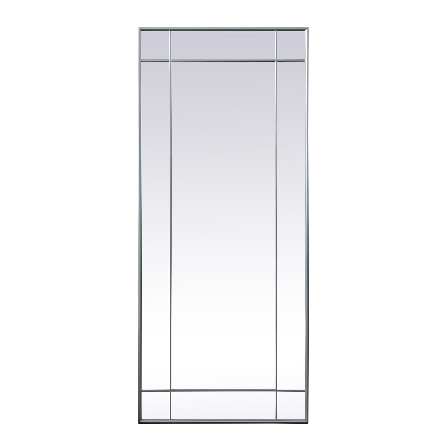 Elegant Decor MR3FL3070SIL 30 x 70 in. French Panel Transitional Full ...
