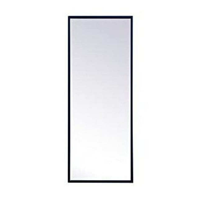 Elegant Decor MR41436BL 14 x 36 in. Metal Frame Rectangle Mirror, Blue