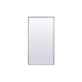 thumbnail image 1 of Metal Frame Rectangle Full Length Mirror 36x72 Inch in Brass, 1 of 10