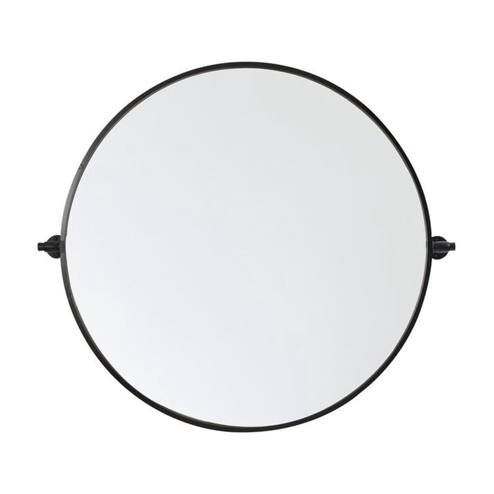 Round pivot mirror 30 inch in black - Walmart.com